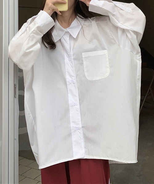 gossip!ロサンゼルス ブラウス シャツ YUGA ルーズシルエット シャツ