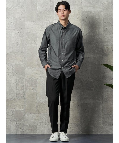 TRANS CONTINENTS（トランスコンチネンツ） シャツ シャンブレー