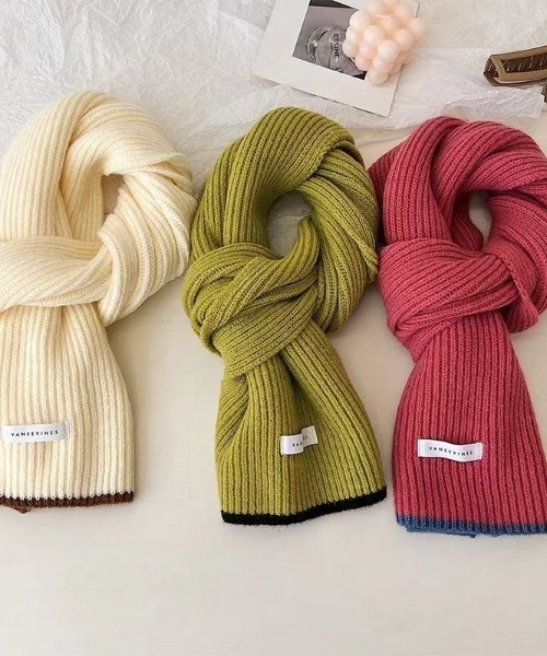 MGV（エムジーヴィー） マフラー シンプルバイカラーマフラー メンズ