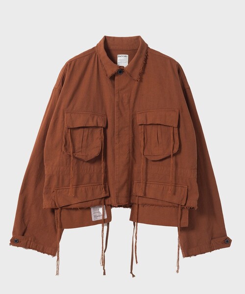 ブルゾン アウター 「FACCIES/ファッチーズ」Silk Nep Fatigue JK 