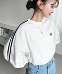 tシャツ 綿100%天竺.ワンポイント刺繍配色...の詳細画像1