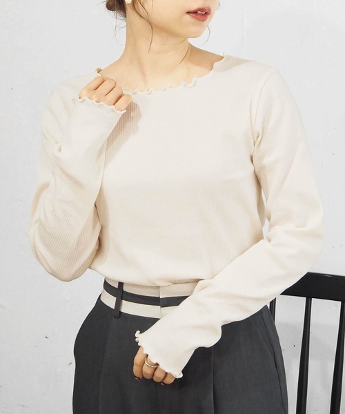 tiptop tシャツ テレコメローロンT レディース : ZOZOTOWN Yahoo