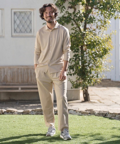 シャツ ms5553- 長袖シャツ-ホリゾンタルカラー-KOKAGE メンズ