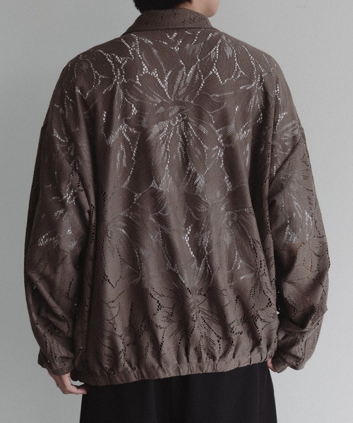 タグ付き！sono♡フラワーレース　ジャケット　ブルゾン　カーキ セール】フラワーレースシアーブルゾン（ブルゾン）｜epnok