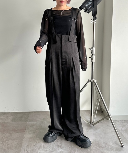 新品【Rinajour】リナジュール　オーバーオール　Ｌ　ヴィンテージスタイル Rinajour（リナジュール）の「Rinajour(リナジュール