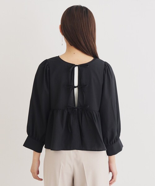 【未使用】indexブラウス Ｍ　サフランイエロー　パフスリーブ index ブラウス シャツ 「8色展開/XS-LLサイズ」タック