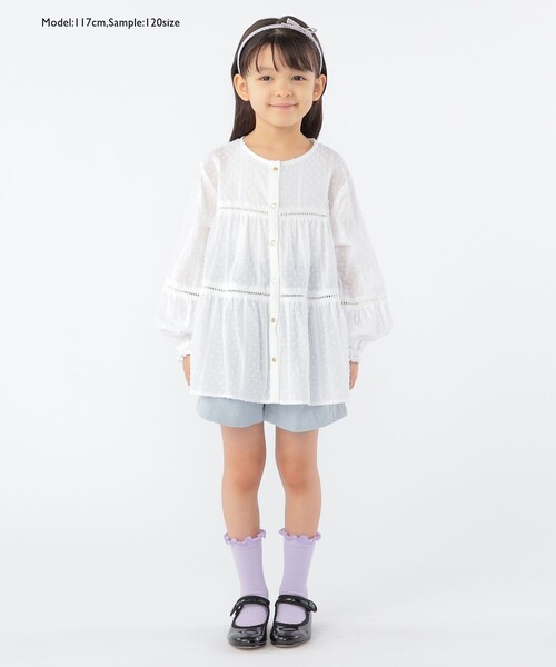 SHIPS パンツ KIDS:100〜130cm / タック ショート キッズ 子供服