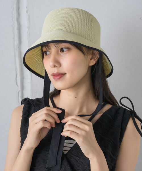 casiTA 帽子 ハット リボン付きペーパーHAT レディース