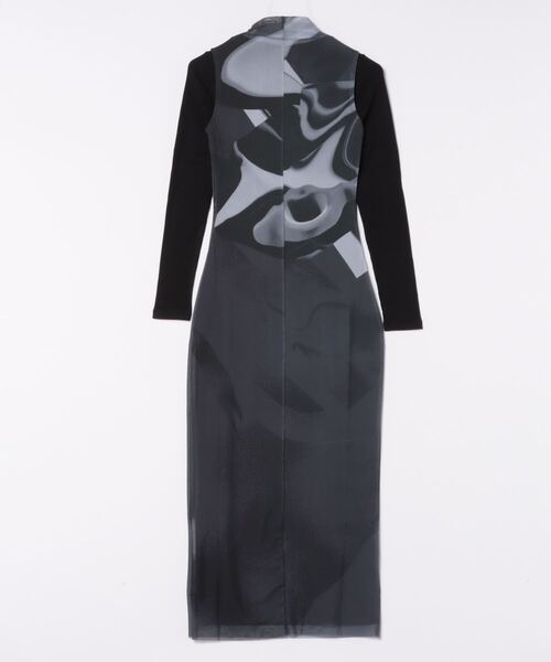 新品　Desigual ORLANDO ワンピースロングスリーブ グレーブラック デシグアル Desigual ORLANDO ワンピースロングスリーブ （グレー