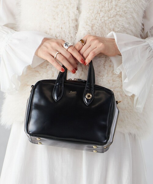 バッグ ボストンバッグ BEAURE:MINI SQ BOSTON レディース 