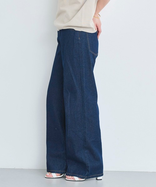 シュタイン　青 ストレートデニムパンツ シュタイン 青 ストレートデニムパンツ