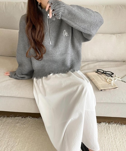mily bilet ニット セーター 「mily bilet」こなれクラッシュ、はじめ