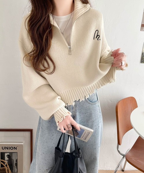 mily bilet ニット セーター 「mily bilet」こなれクラッシュ、はじめ