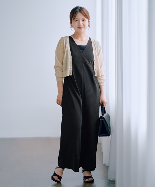 COHINA（コヒナ） オールインワン Vネックイージーオールインワン「低 