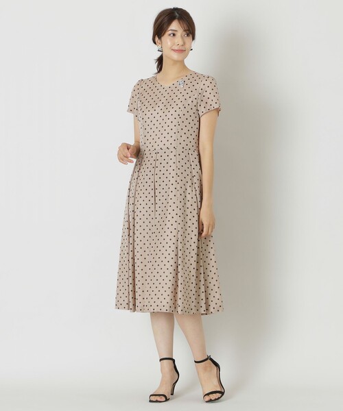 TO BE CHIC ワンピース スパンドットプリント レディース : ZOZOTOWN  