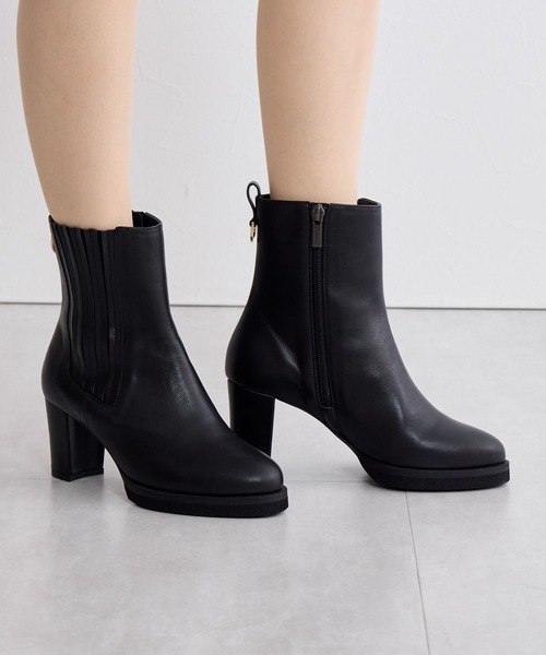 HIMIKO サイドゴアブーツ グレー今期 卑弥呼（HIMIKO） ブーツ 「Made in Japan」「撥水」サイドゴア