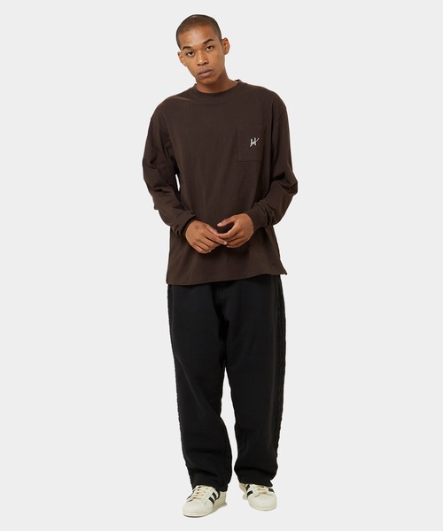 ☆HUF（ハフ）☆PEAK PATCH L/S/POCKET TEE(長袖シャツ） HUF tシャツ REGIONAL LS TEE / ハフ ヘビーウェイト ロング