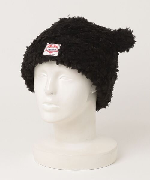 BASICKS ニット帽 ニットキャップ BEAR BEANIE レディース
