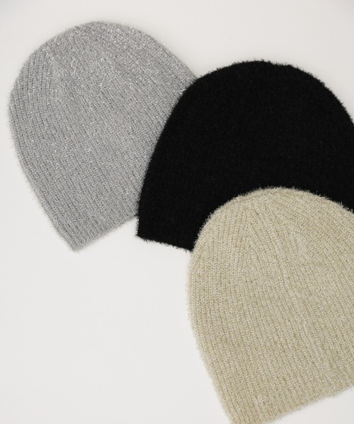 select MOCA（セレクトモカ） ニット帽 ニットキャップ ラメニット