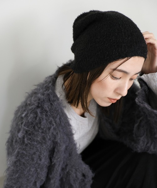 select MOCA（セレクトモカ） ニット帽 ニットキャップ ラメニット