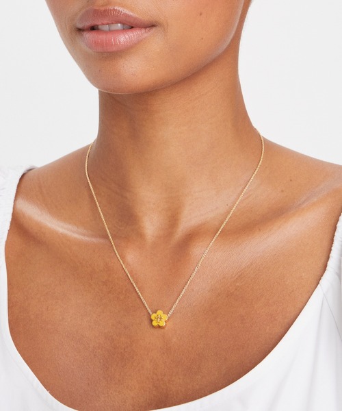 ★大人気【Tory Burch】キラ エナメル フラワー ペンダント TORY BURCH ネックレス キラ エナメル フラワー ペンダント