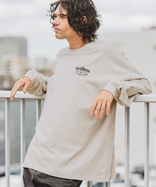 CAMBIO（カンビオ） tシャツ mlt4921- OuroborosプリントロンT メンズ