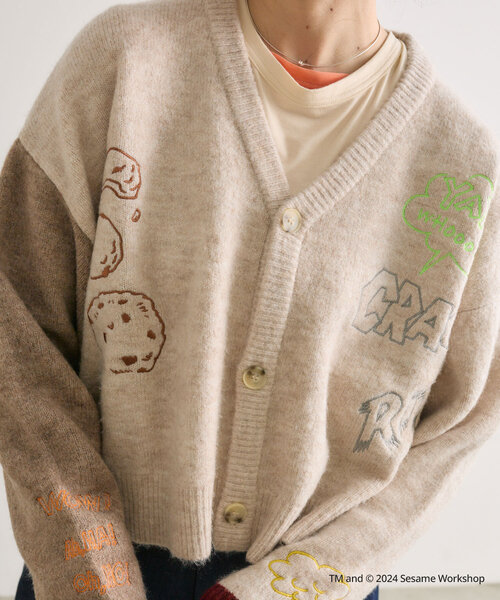 ear PAPILLONNER（イア パピヨネ） カーディガン 「SESAME STREET