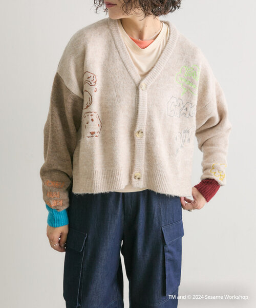 ear PAPILLONNER（イア パピヨネ） カーディガン 「SESAME STREET