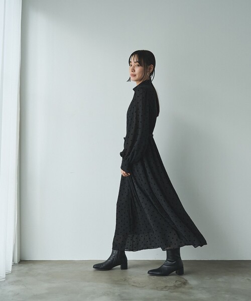 サマードレス フレンチ袖 配色 ワンピース 水玉 ドット シアー RONEL ワンピース シアードットドレス : ZOZOTOWN Yahoo!店