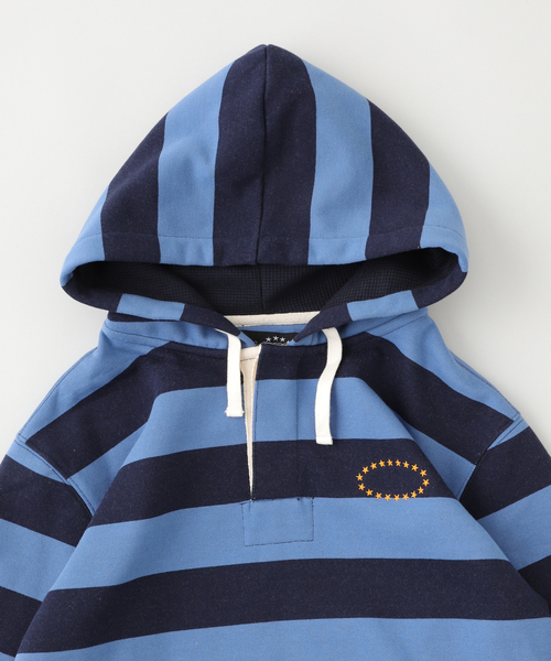 AFB パーカー 「AFB / エーエフビー」BORDER HOODIE メンズ