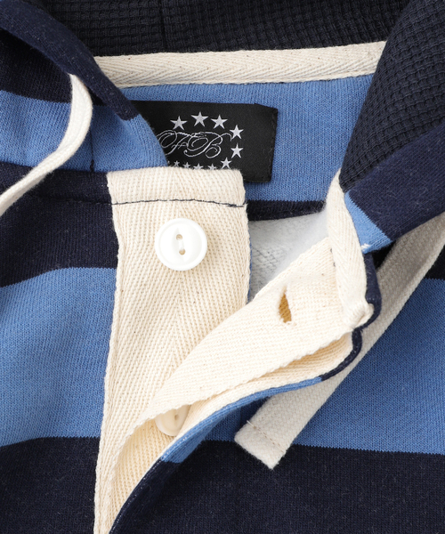 AFB パーカー 「AFB / エーエフビー」BORDER HOODIE メンズ