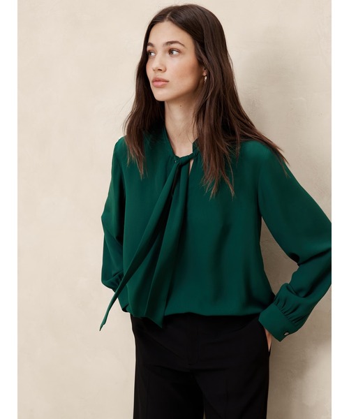 BANANA REPUBLIC ブラウス シャツ FACTORY STORE シルキー