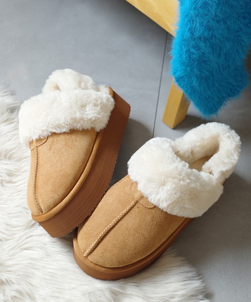 AmiAmi（アミアミ） シューズ 「25AW再販！」厚底ムートンシューズ