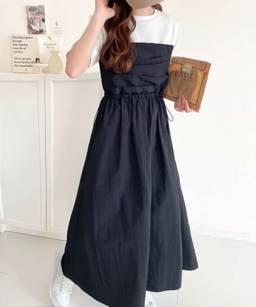 新品　wafflish waffle   黒のビスチェワンピース ワッフリッシュワッフル ビスチェ ワンピース size1