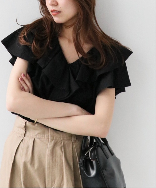 「JOURNAL STANDARD relume」 半袖Tシャツ FREE ブラック レディース JOURNAL STANDARD relume 「JOURNAL relume」 半袖カットソー