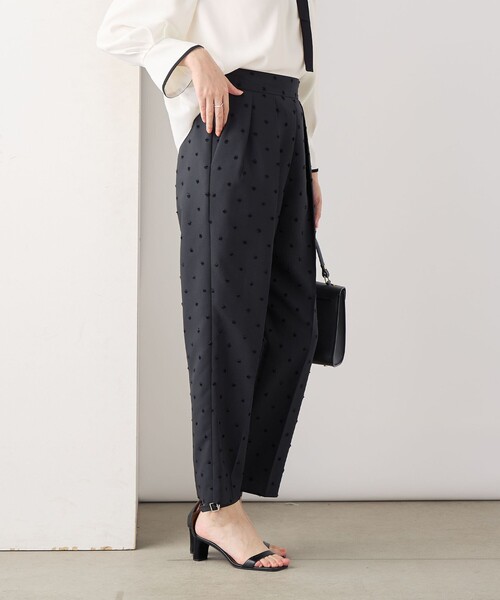 NOLLEY'S パンツ 「セットアップ対応」ウォッシャブルドットツッ