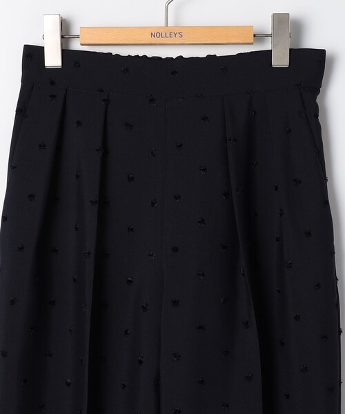 NOLLEY'Sドットツータックテーパードパンツ NOLLEY'S パンツ 「セットアップ対応」ウォッシャブルドットツッ