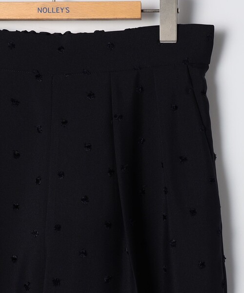 NOLLEY'S ウォッシャブルドットツッキリツータックテーパードパンツ NOLLEY'S パンツ 「セットアップ対応」ウォッシャブルドットツッ