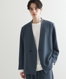 ジャケット ノーカラージャケット 360度ストレッチノーカラージャケット（セットアップ対応） メンズ｜ZOZOTOWN Yahoo!店