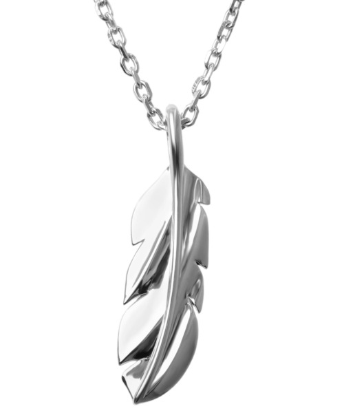 ネックレス “for Gift”ツイストテクスチャーフェザーネックレス/シルバー925「LION HEART / ライオンハート」 メンズ レディースの画像