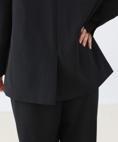 Aletta vita ジャケット ノーカラージャケット ダブルクロスノーカラー