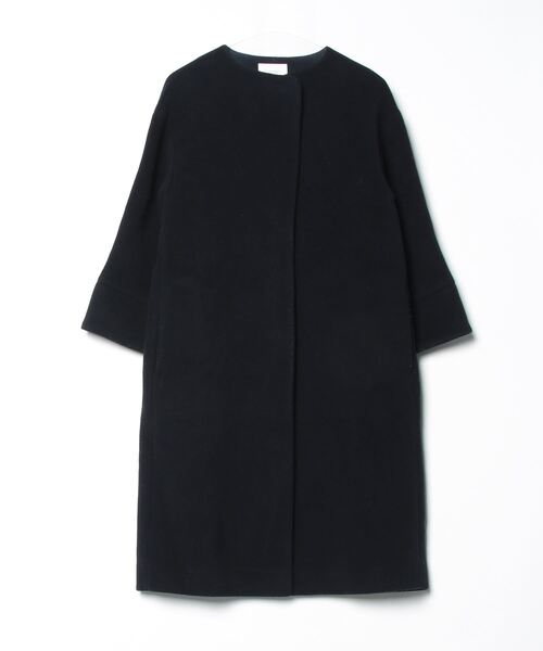 BEAUTY＆YOUTH UNITED ARROWS ノーカラーコート MEDIUM ネイビー