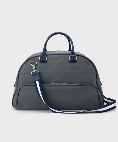 adabat ボストンバッグ 「新レーベル ADABAT NAVY」トリコロール