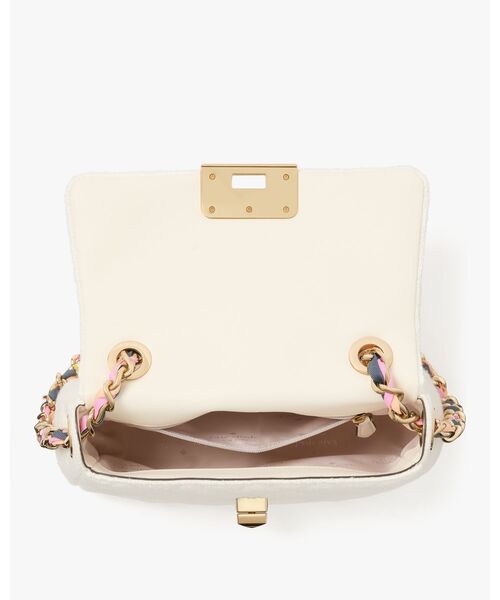 kate spade キャリー ツイード スモール フラップ クロスボディ セール】キャリー ツイード スモール フラップ クロスボディ