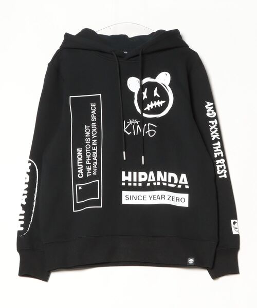 HIPANDA（ハイパンダ） パーカー 男女兼用 HIIPANDA グラフィティ ロゴ