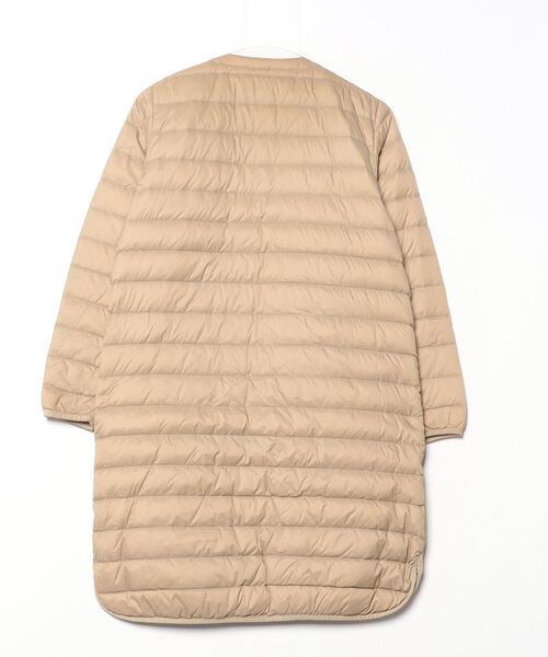 ダントン ウールモッサ ダウンコート ベージュ　袖リブ 36 18年製 Danton（ダントン） ダウンコート 36 ベージュ レディース : ZOZOTOWN