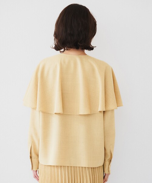 UNTITLED ブラウス シャツ 「セットアップ可能」ケープカラー