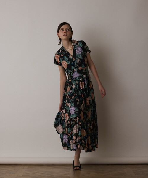 GRACE CONTINENTAL ワンピース アンティークフラワープリント
