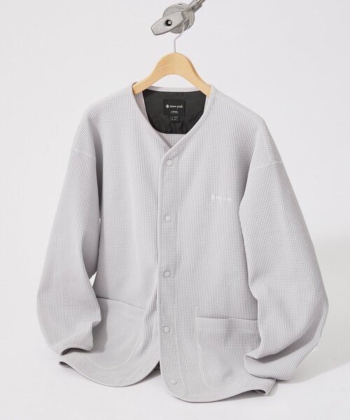 SnowPeak × JOURNALSTANDARDrelume別注カーディガン SNOWPEAK / スノーピーク 別注 ドライ ワッフル カーディガン
