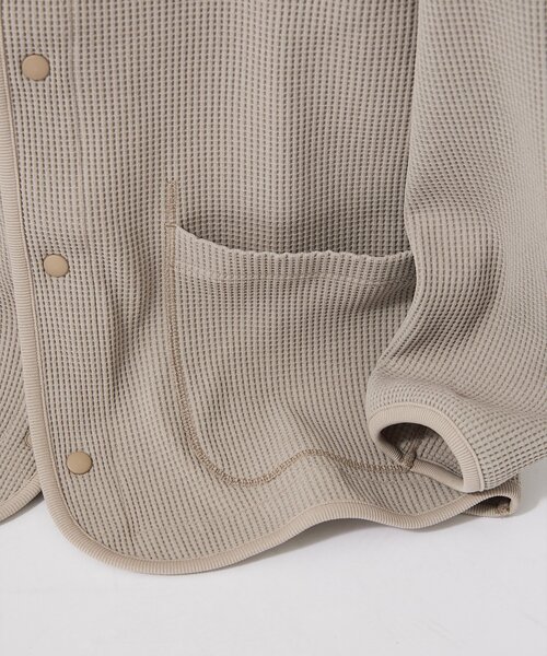 SnowPeak × JOURNALSTANDARDrelume別注カーディガン SNOWPEAK / スノーピーク 別注 ドライ ワッフル カーディガン